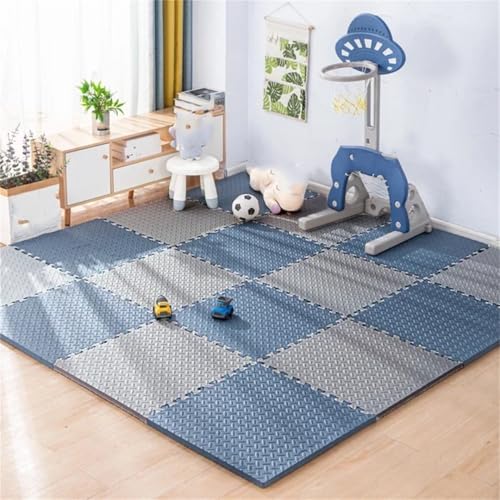 Fjnbbiot Schaumstoffteppich, Bodenmatte, 30 x 30 cm, für Kinder, dick, Puzzle-Matten, Kinderzimmer, Aktivitäten, Marineblau, Grau, 8 Stück, 1 cm, 8/16 Stück Fjnbbiot Schaumstoffteppich, Bodenmatte, 30 x 30 cm, für Kinder, dick, Puzzle-Matten, Kinderzimmer, Aktivitäten, Marineblau, Grau, 8 Stück, 1 cm, 8/16 Stück von Fjnbbiot