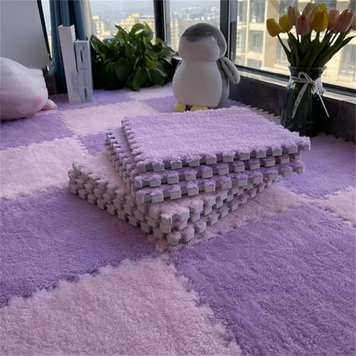 Fjnbbiot Spielmatte für Babys, 30 x 30 cm, Schaumstoff-Puzzle-Boden, Babydecke, Spielmatte, lila, 10 Stück Fjnbbiot Spielmatte für Babys, 30 x 30 cm, Schaumstoff-Puzzle-Boden, Babydecke, Spielmatte, lila, 10 Stück von Fjnbbiot