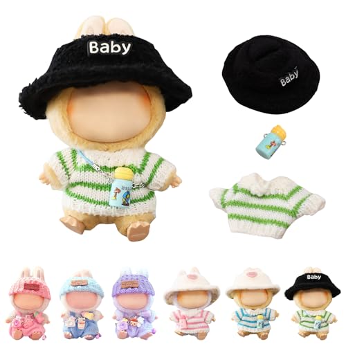 Puppenkleidung für Labubu 17 cm Puppe, stilvolles gehäkeltes süßes Puppenzubehör, kompatibel mit Labubu-Outfit, Geschenke für Mädchen und Jungen Puppenkleidung für Labubu 17 cm Puppe, stilvolles gehäkeltes süßes Puppenzubehör, kompatibel mit Labubu-Outfit, Geschenke für Mädchen und Jungen von Fjquamitix