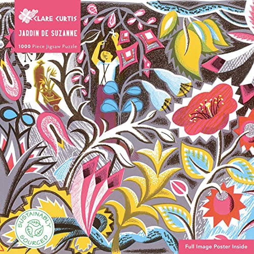 Puzzle - Clare Curtis, Garten der Suzanne: Unser faszinierendes, hochwertiges 1.000-teiliges Puzzle (73,5 x 51 cm) in Stabiler Kartonverpackung von Flame Tree Gift