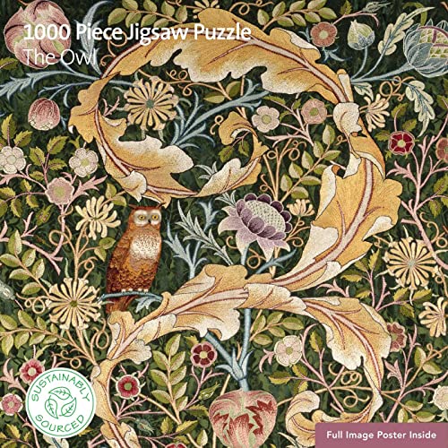 Puzzle - Die Eule: Unser faszinierendes, hochwertiges 1.000-teiliges Puzzle (73,5 x 51 cm) in Stabiler Kartonverpackung von Flame Tree Gift
