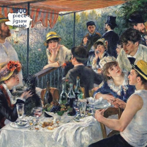 Puzzle - Pierre-Auguste Renoir, Das Frühstück der Ruderer: Unser faszinierendes, hochwertiges 1.000-teiliges Puzzle (73,5 cm x 51,0 cm) in Stabiler Kartonverpackung von Flame Tree Gift