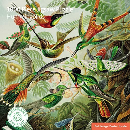 Adult Sustainable Jigsaw Puzzle V&a: Hummingbirds: 1000-Pieces. Ethical, Sustainable, Earth-Friendly von Flame Tree Gift