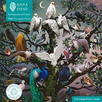 Adult Sustainable Jigsaw Puzzle Anna Stead: Parliament of Fowls von Flame Tree Publishing