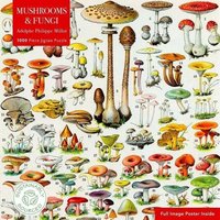 Adult Sustainable Jigsaw Puzzle Mushrooms & Fungi by Adolphe Philippe Millot von Flame Tree Publishing