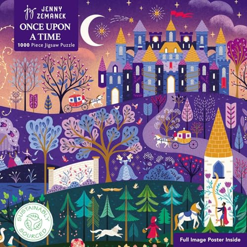 Puzzle – Jenny Zemanek, Es war einmal ...: Unser faszinierendes, hochwertiges 1.000-teiliges Puzzle (73,5 x 51 cm) in Stabiler Kartonverpackung von Flame Tree Gift