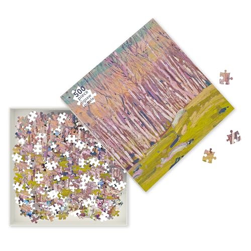 Puzzle - Tom Thomson, Silberbirken: Unser faszinierendes, hochwertiges 500-teiliges Puzzle (49 cm x 36 cm) in Stabiler Kartonverpackung von Flame Tree Gift