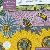 Adult Sustainable Jigsaw Puzzle Kate Heiss: Sunflower Fields von Flame Tree