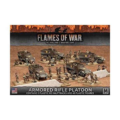 Click to open expanded view Flames of War US Armored Rifle Platoon (53 figures, Mid War, UBX51) von Flames of War