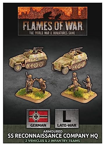 Flames of War GBX153 SS Reconnaissance Company HQ Armoured von Flames of War