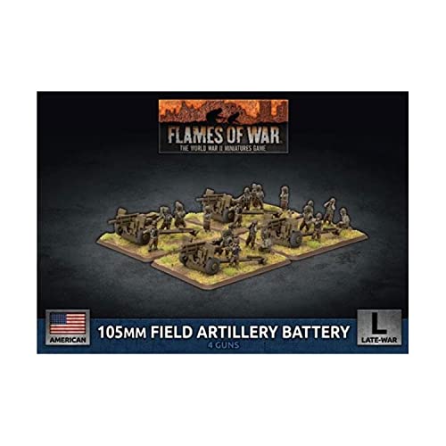 Flames of War Late War American 105mm Field Artillery Battery (UBX77) von Flames of War