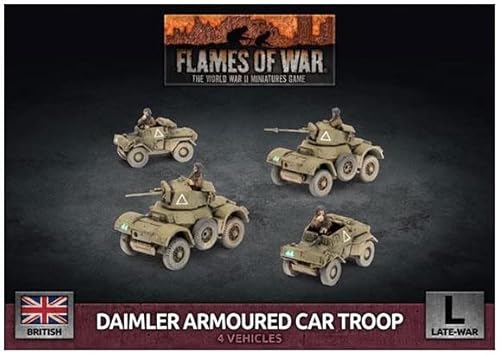 Flames of War Late War British Daimler Armoured Car Troop (BBX61) von Flames of War