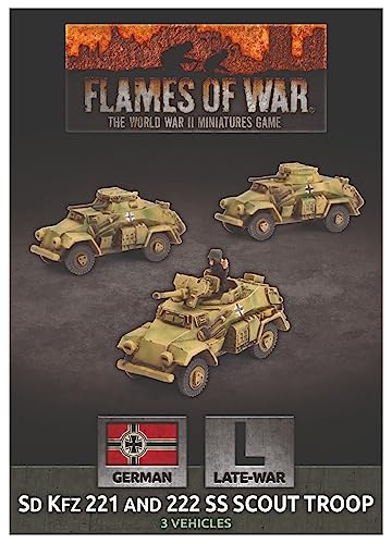 Flames of War - Sd Kfz 221 and 222 SS Scout Troop (GBX157) von Flames of War