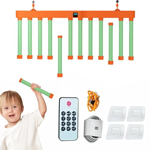 Fallende Stöcke Spiel, Reaktionstraining Fangstäbe Spiel, Hand Augen Koordination Spiel, Reaktionstraining Spielzeug mit Fallenden Stöcken, Drop Sticks Reaktionsspiel für Kinder und Erwachsene (A) von Flanliy