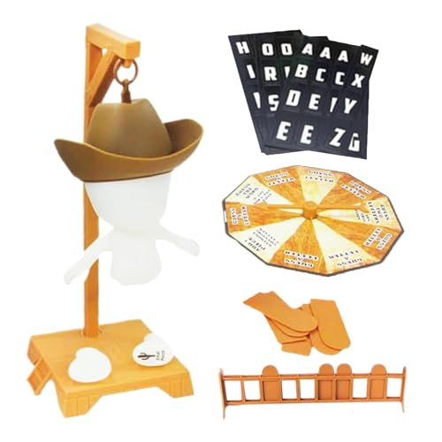 Flanliy Magnetic Galgenmännchen Spiel, Magnetische Hangman Brettspiele, Rate das Wort Bevor Cowboy Fällt Wortspiel, Magnetisches Hangman Spiel für Family Reisen, Party Brettspiel von Flanliy