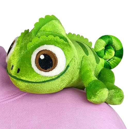 Flanliy Plüschtier Pascal Chamäleon Kuscheltier Magnetisches Pascal Shoulder Plüschpuppe Chamäleon Pascal Plushies für Jungen und Mädchen (A) von Flanliy