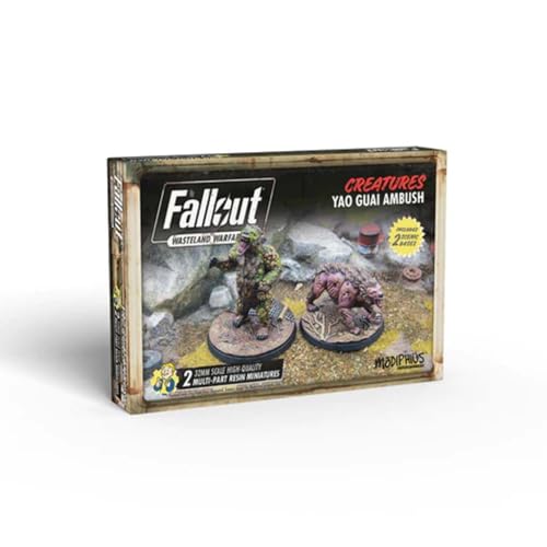 Modiphius Entertainment | Fallout Wasteland Warfare | Creatures: Yao Guai Ambush | Miniatures | Unpainted Modiphius Entertainment | Fallout Wasteland Warfare | Creatures: Yao Guai Ambush | Miniatures | Unpainted von Flat River Group