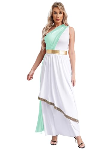 Fldy Frauen Kostüm Griechische Göttin Kleid Griechische Toga Ein-Schulter Faschnacht Karnevalskostüm Olympia Venus Aphrodite Cosplay Outfit Minzgrün 4XL Fldy Frauen Kostüm Griechische Göttin Kleid Griechische Toga Ein-Schulter Faschnacht Karnevalskostüm Olympia Venus Aphrodite Cosplay Outfit Minzgrün 4XL von Fldy