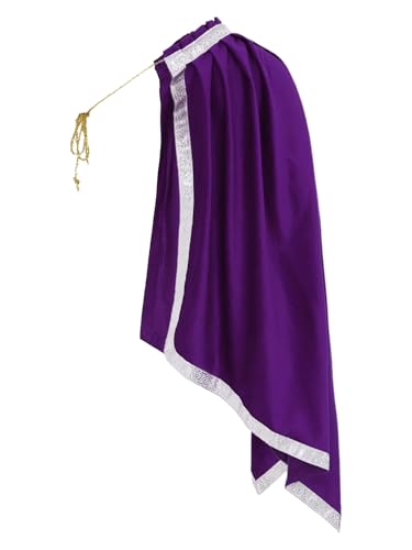 Fldy Herren Mittelalterliche Umhang Halbschulter Viktorianische Renaissance Steampunk Wrapschal Schultertuch Halloween Karneval Kostüm von Fldy