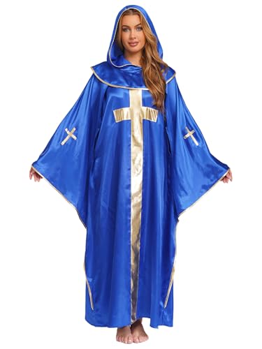 Fldy Unisex Erwachsene Priester Robe Kirche Atholische Gewänder Umhang Mit Kapuze Religiöser Klerus Pastor Outfits Königsblau L Fldy Unisex Erwachsene Priester Robe Kirche Atholische Gewänder Umhang Mit Kapuze Religiöser Klerus Pastor Outfits Königsblau L von Fldy
