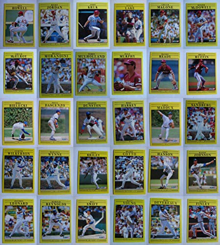 Fleer 1991 Baseballkarten Komplett-Set (handgesammelt) (720 Karten) (neuwertiger Zustand) von Fleer