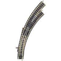 Fleischmann 9175 N piccolo (mit Bettung) Bogenweiche, rechts 45° 356.5 mm, 420mm 1St. von Fleischmann Modelleisenbahnen