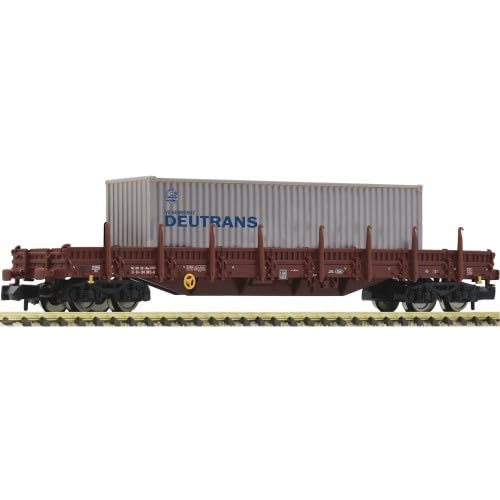 6660045 N Schwenkrungenwagen Res mit 40'-Container 'DEUTRANS', DR, Ep.IV 6660045 N Schwenkrungenwagen Res mit 40'-Container 'DEUTRANS', DR, Ep.IV von Fleischmann