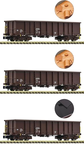 6660074 N 3er Set Offene Güterwagen Eanos, ÖBB, Ep. VI von Fleischmann