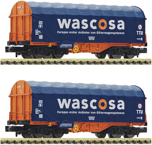 6660105 N 2er Set Schiebeplanenwagen Shimmns, Wascosa, Ep. VI 6660105 N 2er Set Schiebeplanenwagen Shimmns, Wascosa, Ep. VI von Fleischmann