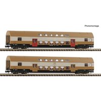 FLEISCHMANN 6260075 N 2-tlg. Set 2: Doppelstockwagen DBmue, DR, Ep. IV FLEISCHMANN 6260075 N 2-tlg. Set 2: Doppelstockwagen DBmue, DR, Ep. IV von Fleischmann