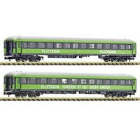 FLEISCHMANN 6260085 N 2-tlg. Set 1: Reisezugwagen Bmmz / Bmmbz, Flixtrain, Ep. VI FLEISCHMANN 6260085 N 2-tlg. Set 1: Reisezugwagen Bmmz / Bmmbz, Flixtrain, Ep. VI von Fleischmann