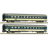 FLEISCHMANN 6260095 N 2-tlg. Set 1: Reisezugwagen „Voralpen-Express“, SOB/BT, Ep. IV-V FLEISCHMANN 6260095 N 2-tlg. Set 1: Reisezugwagen „Voralpen-Express“, SOB/BT, Ep. IV-V von Fleischmann