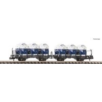 FLEISCHMANN 6660046 N Behältertragwagen-Doppeleinheit Laabkkmms, DB, Ep. III-IV FLEISCHMANN 6660046 N Behältertragwagen-Doppeleinheit Laabkkmms, DB, Ep. III-IV von Fleischmann