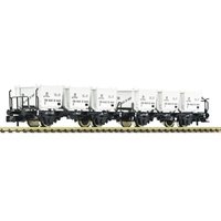 FLEISCHMANN 6660106 N Behältertragwagen-Doppeleinheit BTs 50 mit Eokrt-Behältern, DB, Ep. III von Fleischmann