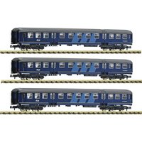 FLEISCHMANN 814713 N Wagenset mit drei Personenwagen 2. Klasse Bauart Plan W, NS, Ep. IV von Fleischmann