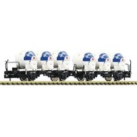 FLEISCHMANN 823307 N Behältertragwagen-Doppeleinheit BTs 50, DB, Ep. III von Fleischmann