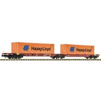 FLEISCHMANN 825340 N Container-Doppeltragwagen Sggmrs, Gysev, Ep. VI FLEISCHMANN 825340 N Container-Doppeltragwagen Sggmrs, Gysev, Ep. VI von Fleischmann