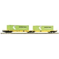 FLEISCHMANN 825342 N Container-Doppeltragwagen Sggmrs, Clip, Ep. VI FLEISCHMANN 825342 N Container-Doppeltragwagen Sggmrs, Clip, Ep. VI von Fleischmann