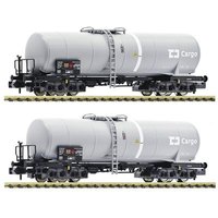 FLEISCHMANN 825818 N 2-tlg.Set Kesselwagen Zacns, CD Cargo, Ep. VI von Fleischmann