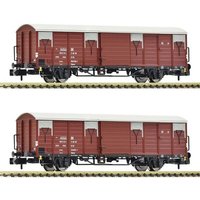 FLEISCHMANN 826210 N 2-tlg. Set Gedeckte Güterwagen Glmms 15.04, DR, Ep. IV von Fleischmann