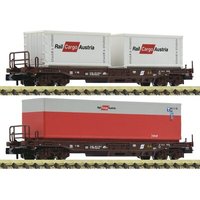 FLEISCHMANN 845377 N 2-tlg. Set: Einheitstaschenwagen Gattung Sdgkkms, ÖBB, Ep. IV-V FLEISCHMANN 845377 N 2-tlg. Set: Einheitstaschenwagen Gattung Sdgkkms, ÖBB, Ep. IV-V von Fleischmann