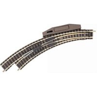 FLEISCHMANN 849107 N Bogenweiche R2 mit Elektroantrieb, 45 Grad, links von Fleischmann
