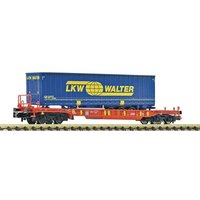 FLEISCHMANN 6660008 N Taschenwagen Gattung Sdgmns 33 mit Auflieger "LKW WALTER", DB AG, Ep. VI von Fleischmann