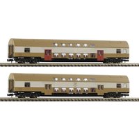 Fleischmann 6260075 N 2er-Set 2: Doppelstockwagen DBmue der DR von Fleischmann