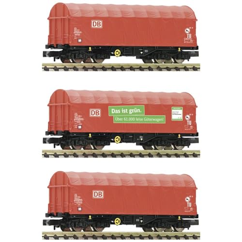 Fleischmann 6660014 N 3er Set Schiebeplanenwagen der DB AG Fleischmann 6660014 N 3er Set Schiebeplanenwagen der DB AG von Fleischmann