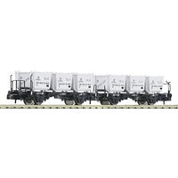 Fleischmann 6660106 N Behältertragwagen-Doppeleinheit BTs 50 der DB von Fleischmann