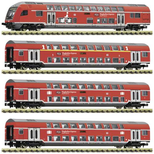 Fleischmann 881916 N 4er-Set Doppelstockwagen „FEX“ der DB-AG von Fleischmann