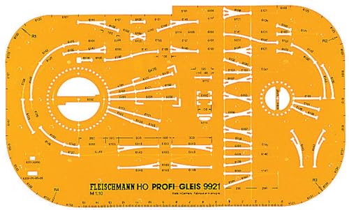 Fleischmann 9921 - Gleisplanschablone für das FLEISCHMANN HO PROFI-Gleis Fleischmann 9921 - Gleisplanschablone für das FLEISCHMANN HO PROFI-Gleis von Fleischmann