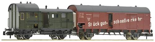 Fleischmann 6660032 N Leig-Wageneinheit 1 der DRG Gedeckter Güterwagen Gelh „Dresden“, Packwagen Pwg von Fleischmann