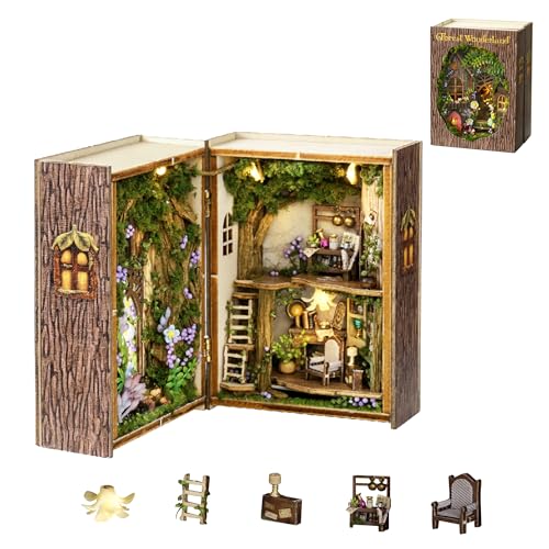 Flever Puppenhaus Miniatur DIY Haus Kit Kreatives Zimmer mit Möbeln für Romantisches Valentinstagsgeschenk (Forest Wonderland) von Flever